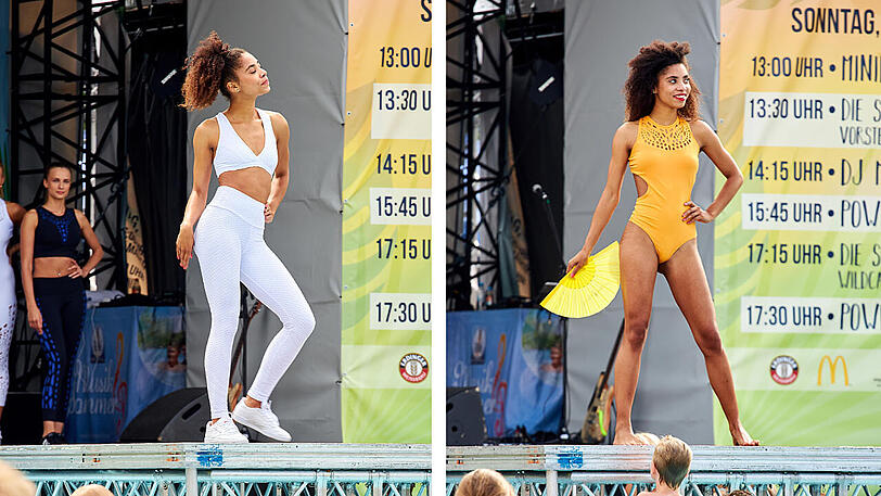 Aline punktete mit einer Ansage ans Publikum auf Bayrisch - und wurde mit Platz 3 belohnt.