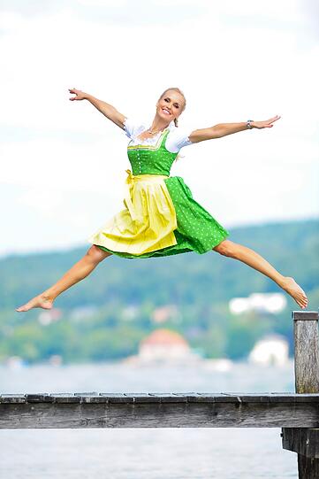 Die Bilder vom Trachten-Shooting mit Tamara Sedmak in Starnberg.