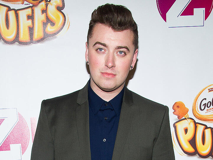 Sam Smith auf dem roten Teppich des "Jingle Ball" in New York