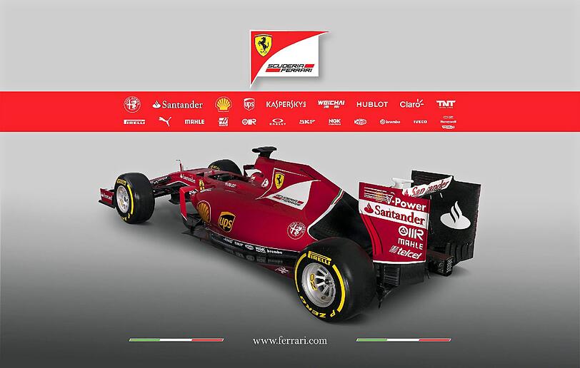 Sebastian Vettel und Kimi Räikkönen starten mit dem SF15-T in die neue Saison. So sieht der neue Bolide von allen Seiten aus - die Bilder.