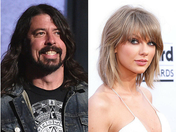Dave Grohl, Frontmann der Foo Fighters, steht auf Taylor Swift