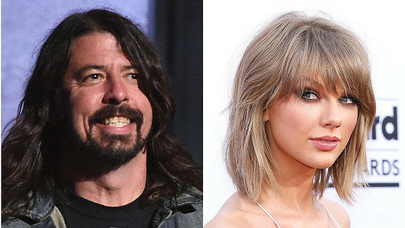 Dave Grohl, Frontmann der Foo Fighters, steht auf Taylor Swift Dave Grohl, Frontmann der Foo Fighters, steht auf Taylor Swift