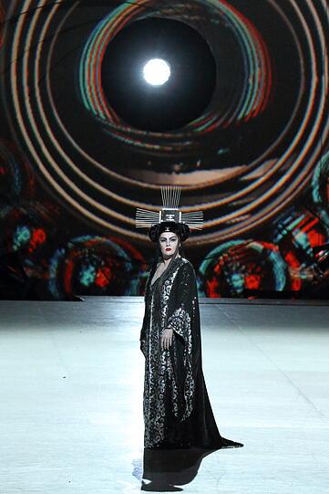 Anna Netrebko und Yusif Eyvazov in Puccinis "Turandot" im Nationaltheater.