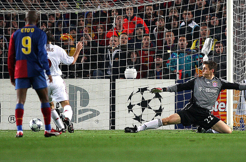 8.4.2009 FC Barcelona &ndash; FC Bayern 4:0: Erst zehn Jahre später treffen beide Teams im Viertelfinale der Champions League wieder aufeinander. Mittlerweile ist Barca das Non-Plus-Ultra im europäischen Fußball. Auch wegen des Trainers Pep Guardiola. Die Bayern erhalten unter dem Trainer Jürgen Klinsmann eine satte Abreibung, werden beim 0:4 phasenweise vorgeführt.