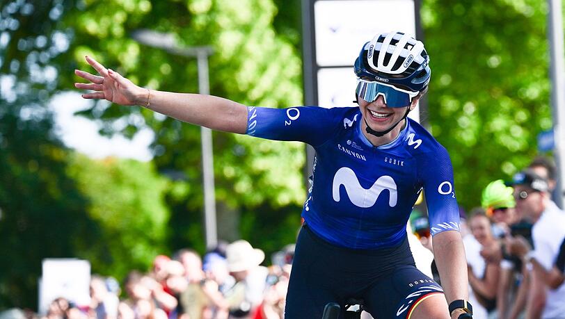 Sicherte sich bei der zweiten Etappe der Tour de France Femmes den Sieg: Liane Lippert.