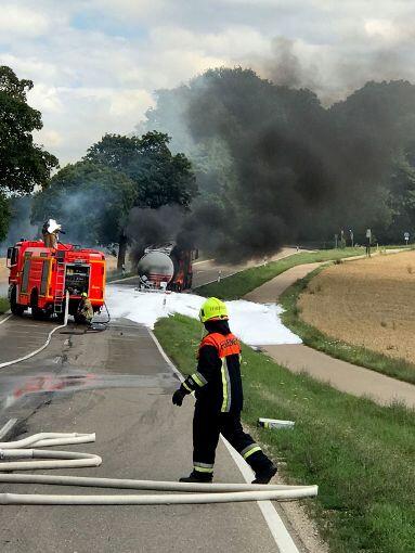 Dank des mutigen Einsatz des Fahrers bestand keine Gefahr für die Bevölkerung.