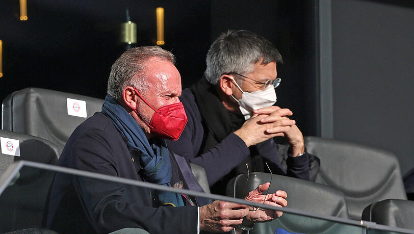 Vorstandsboss und Präsident des FC Bayern: Karl-Heinz Rummenigge (l.) und Herbert Hainer.