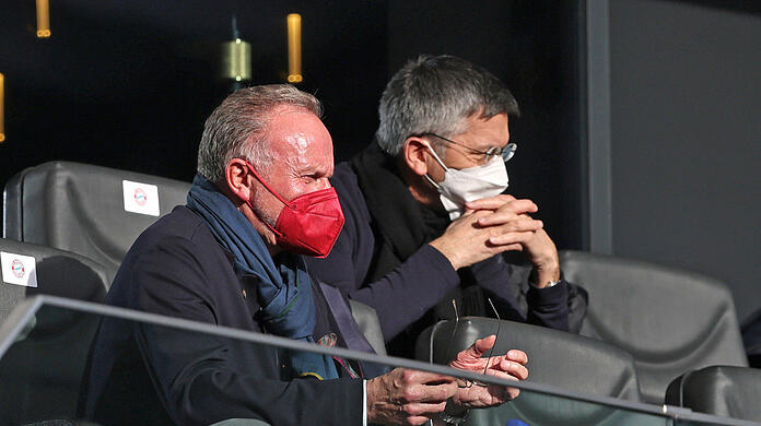Vorstandsboss und Präsident des FC Bayern: Karl-Heinz Rummenigge (l.) und Herbert Hainer.