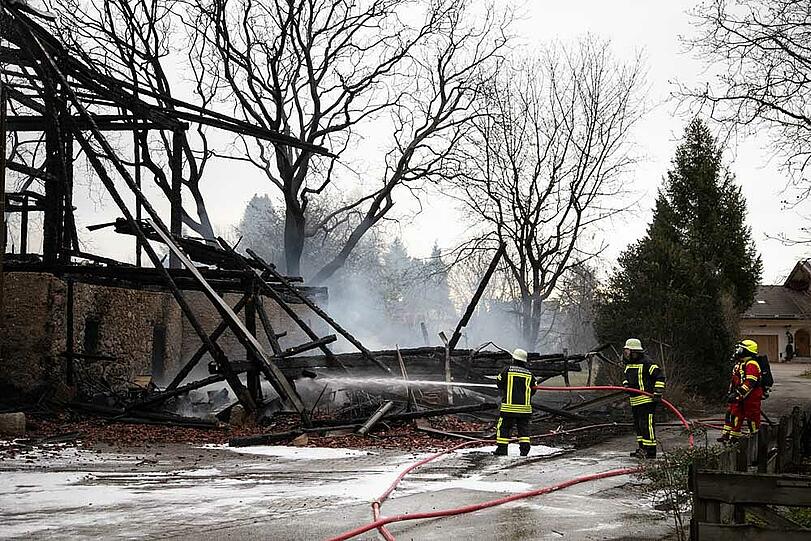 Das historische Bauernhaus konnte leider nicht gerettet werden.