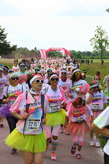 Bunter geht's nicht: Der Color Run in Riem. Die Bilder.
