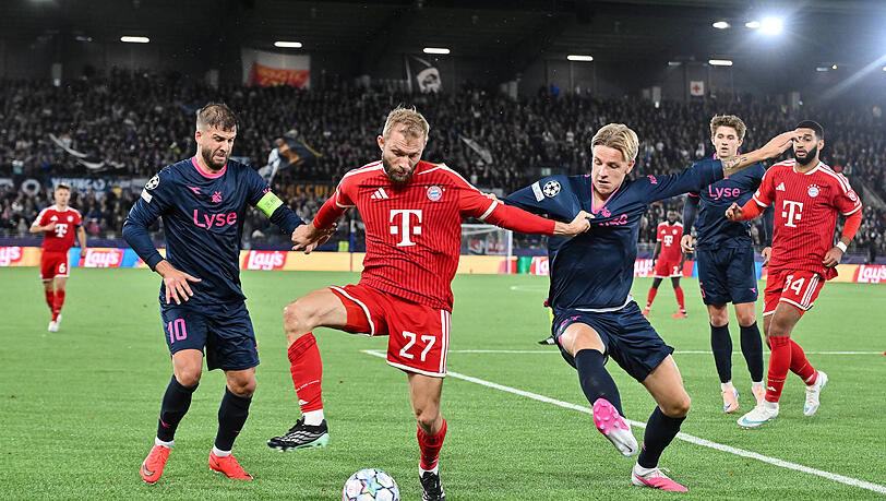 Die Bayern um Konrad Laimer taten sich gegen Viking Stavanger schwer.