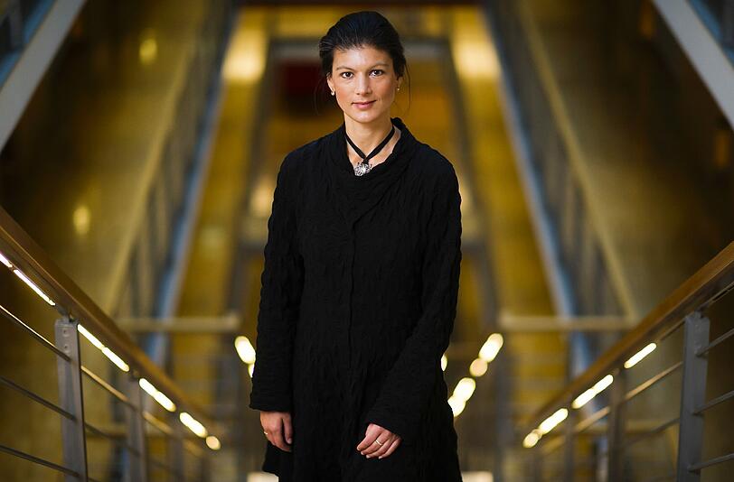 Die linke Vize-Parteichefin Sahra Wagenknecht im Jakob-Kaiser-Haus in Berlin.