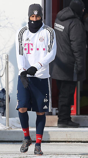 Der Kälte zum Trotz: Corentin Tolisso.