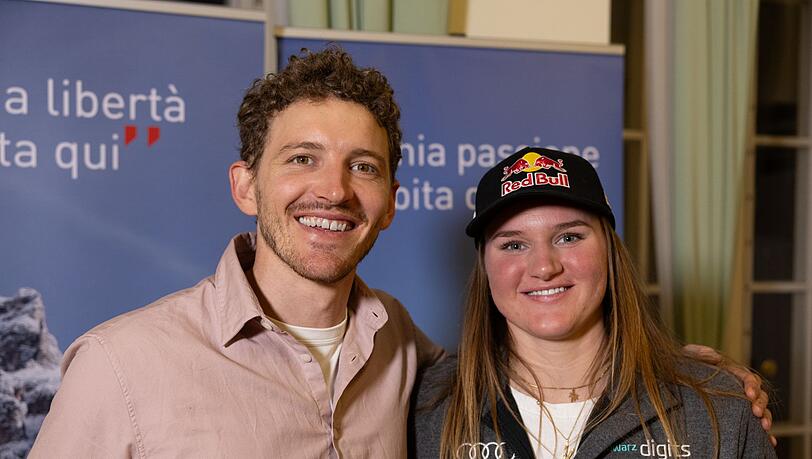 Die deutschen Skichampions Linus Straßer und Emma Aicher sind Pro-Botschafter des Fassatals: sie verkörpern die sportliche Seele des Tals. Die deutschen Skichampions Linus Straßer und Emma Aicher sind Pro-Botschafter des Fassatals: sie verkörpern die sportliche Seele des Tals.