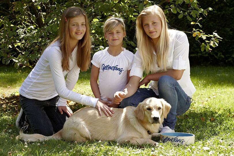 Lilli Schweiger (links) spielte ihre gr&ouml;&szlig;te Rolle in der Serie "Die Pfotenbande".