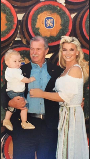 Harte Schale, weicher Kern: Der dicke Fritz vor 13 Jahren auf der Wiesn mit seiner damaligen Freundin und dem gemeinsamen Sohn. Rückblickend sagt sie zur AZ: &bdquo;Er war der beste und liebevollste Papa.&ldquo;