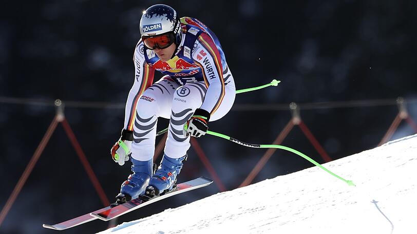 Skistar Thomas Dreßen in Aktion: Die Mama fiebert am liebsten an der Strecke mit.