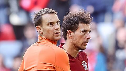 Sowohl Manuel Neuer (l.) als auch Leon Goretzka haben sich mit dem Coronavirus infiziert.