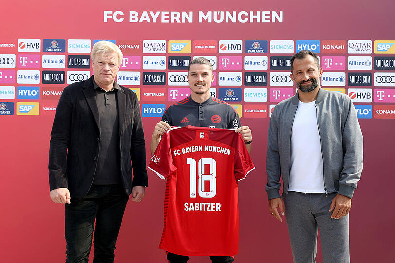 Beim FC Bayern wird Marcel Sabitzer künftig die 18 tragen.