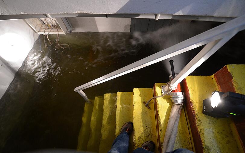 Evakuierung an der Elbe: In Lauenburg bedroht das Hochwasser die Altstadt.