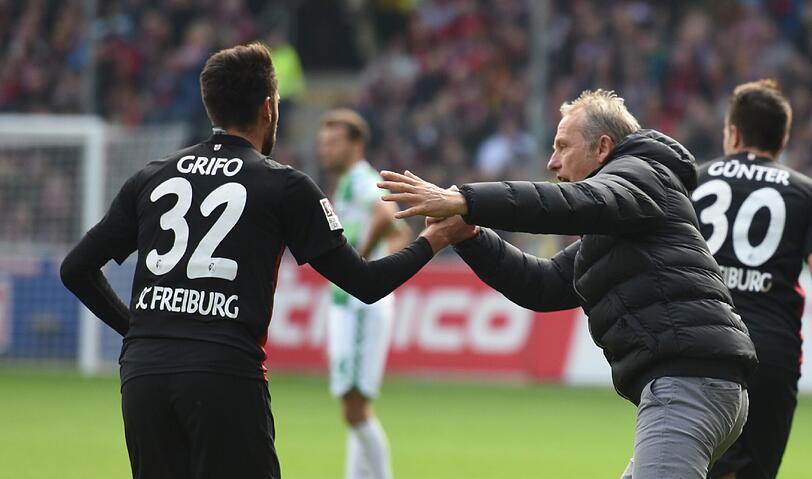 Keine Kompromisse machte der zweifache Torschütze Vincenzo Grifo mit dem SC Freiburg gegen die Spvgg Greuter Fürth.