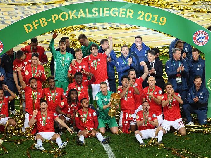 Die Bayern krönen die Saison mit dem Double. Foto: Hendrik Schmidt