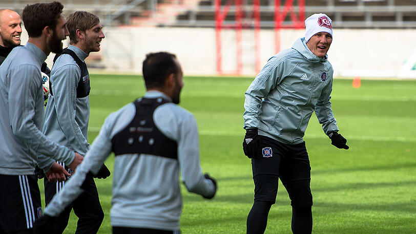 Bastian Schweinsteigers erstes Training bei Chicago Fire.