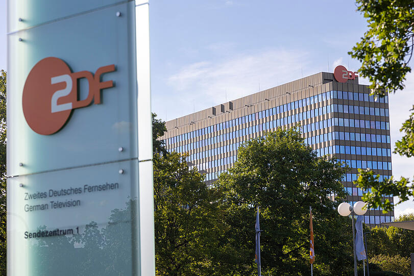 Das Geb&auml;ude des Zweiten Deutschen Fernsehens (ZDF) auf dem Lerchenberg in Mainz.