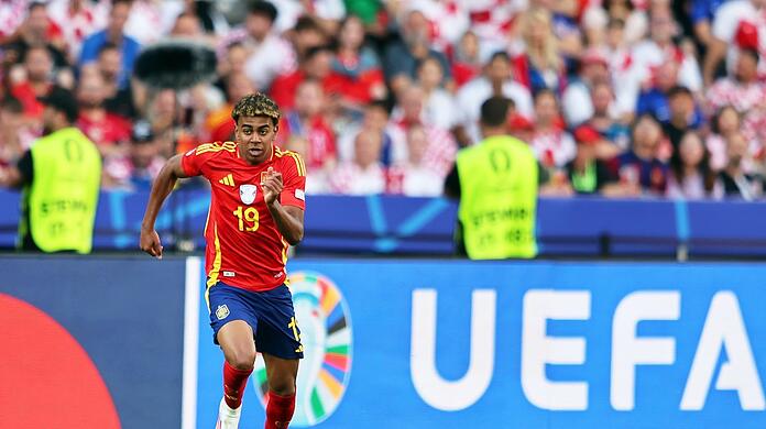 Jüngster Spieler der EM-Historie: Spaniens Lamine Yamal.