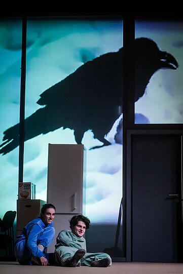 Ruth Bohsung und Cedric Stern in &bdquo;Trauer ist das Ding mit Fl&uuml;geln&ldquo;.