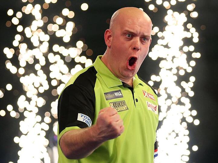 Möchte auch bei der Darts-Team-WM in Hamburg jubeln: Michael van Gerwen.