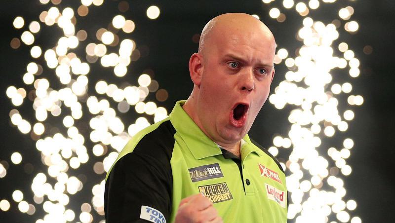 Möchte auch bei der Darts-Team-WM in Hamburg jubeln: Michael van Gerwen. Möchte auch bei der Darts-Team-WM in Hamburg jubeln: Michael van Gerwen.