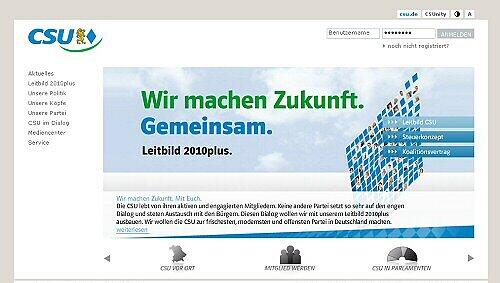 Website der CSU