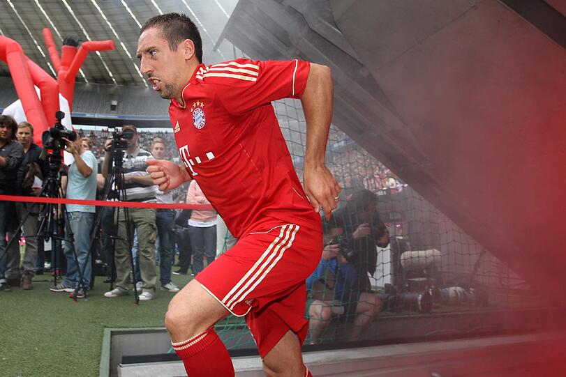 Franck Ribéry bei der Team-Präsentation am Samstag.