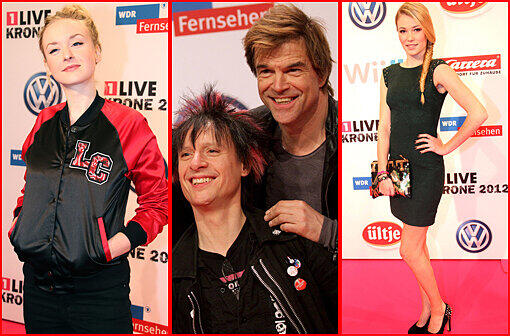 Die Männer heimsten die Preise ein, die Frauen zogen bei der Verleihung der 1 Live Krone die Blicke auf sich.
