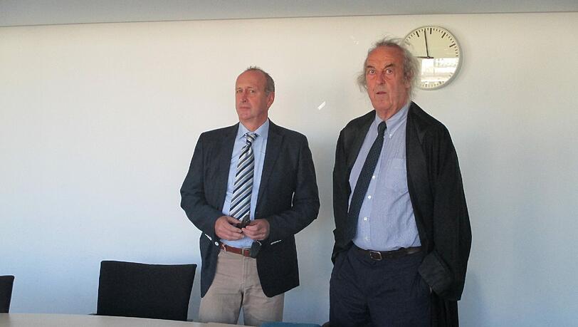 Vor der Verhandlung: Hubert Haderthauer (l.) und sein Anwalt Gerd Tersteegen. Vor der Verhandlung: Hubert Haderthauer (l.) und sein Anwalt Gerd Tersteegen.
