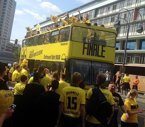 Die Fans des BVB erobern die Hauptstadt!