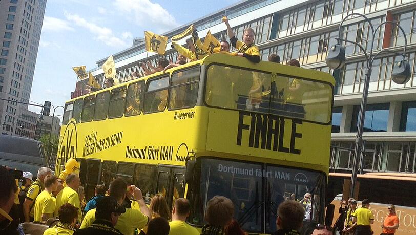 Die Fans des BVB erobern die Hauptstadt! Die Fans des BVB erobern die Hauptstadt!