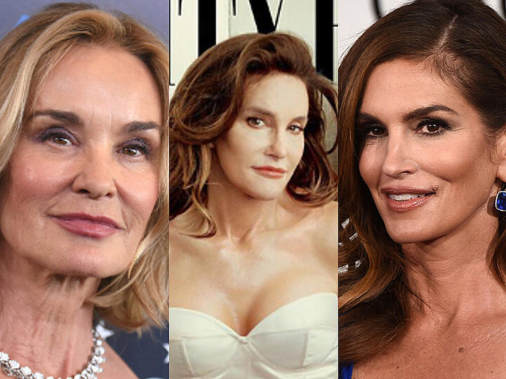 Kaum auf dem "Vanity Fair"-Cover geoutet, schon hat der Transgender-Star Caitlyn (65), ehemals Bruce Jenner, Doppelgängerinnen: Die Netzwelt fühlt sich bei ihrem Anblick an Promis wie Cindy Crawford und Jessica Lange erinnert. Nur wilde Spekulation?
