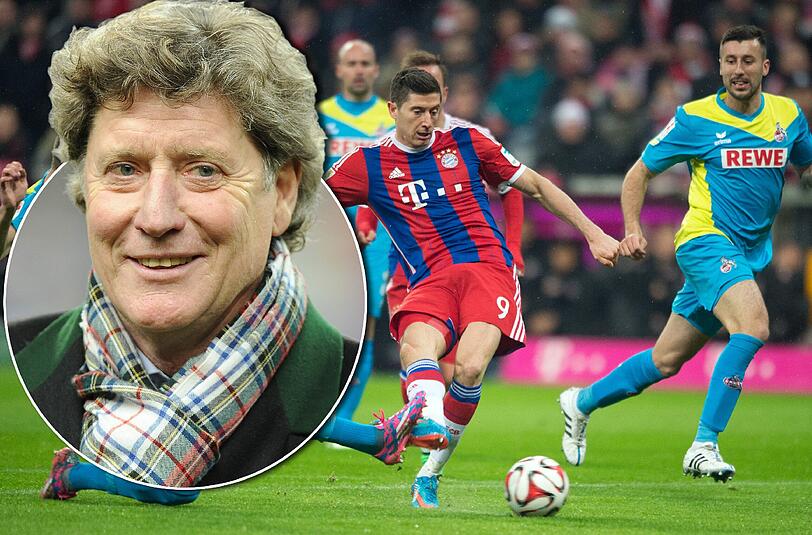 Der 1. FC Köln gastiert am Samstag in München &ndash; zuletzt gab&rsquo;s in der Arena ein 4:1 für den FC Bayern um Robert Lewandowski (r.).  Das sagt Toni Schumacher zum anstehenden Bayern-Köln-Duell.