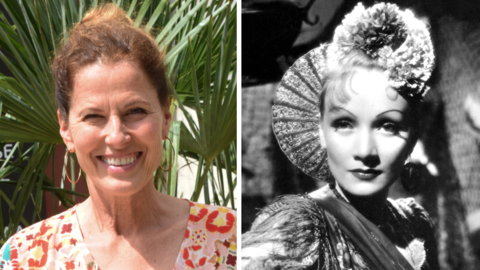 Heidrun Gärtner kennt man eigentlich aus "Dahoam is Dahaom" des Bayerischen Rundfunks. Jetzt verwandelt sie sich für einen Bühnenauftritt in Hollywood-Ikone Marlene Dietrich.