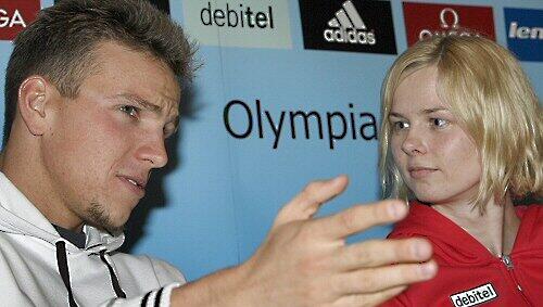 Paul Biedermann und Britta Steffen Paul Biedermann und Britta Steffen