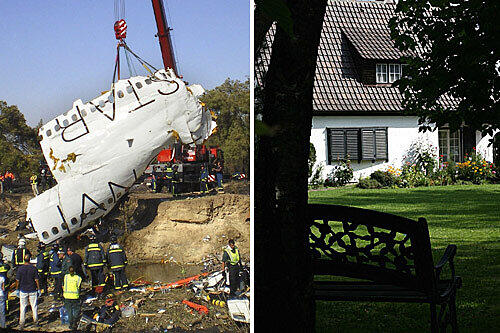 Auch Familie M. aus Pullach (rechts ihr Wohnhaus) befindet sich unter den Opfern des Spanair-Unglücks.
