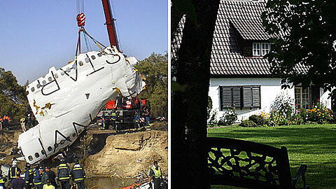 Auch Familie M. aus Pullach (rechts ihr Wohnhaus) befindet sich unter den Opfern des Spanair-Unglücks.
