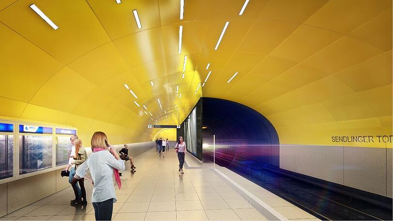 Der U-Bahnhof Sendlinger Tor erhält ein neues Gesicht.