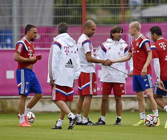 Bilder vom Bayern-Training!