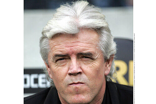 Der Trainer des TuS Koblenz, Uwe Rapolder.