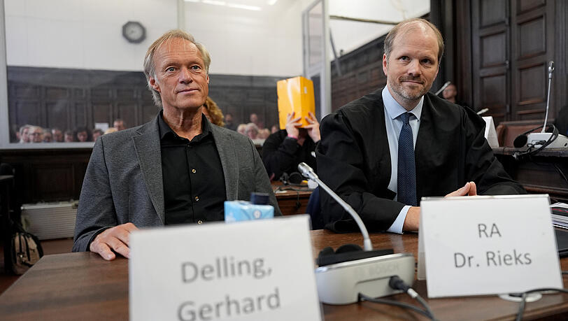 Prozesses wegen mutmaßlicher Kindesentführung: Gerhard Delling sagt vor dem Landgericht Hamburg aus