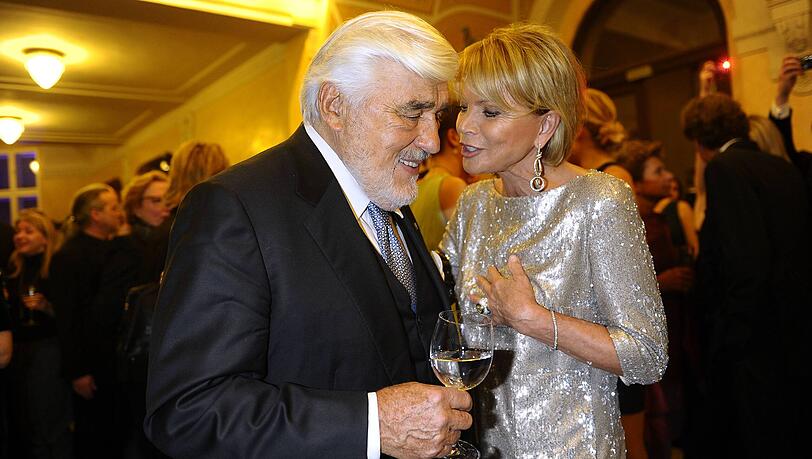 Mario Adorf und Uschi Glas bei der Verleihung Bayerischer Filmpreis 2014.