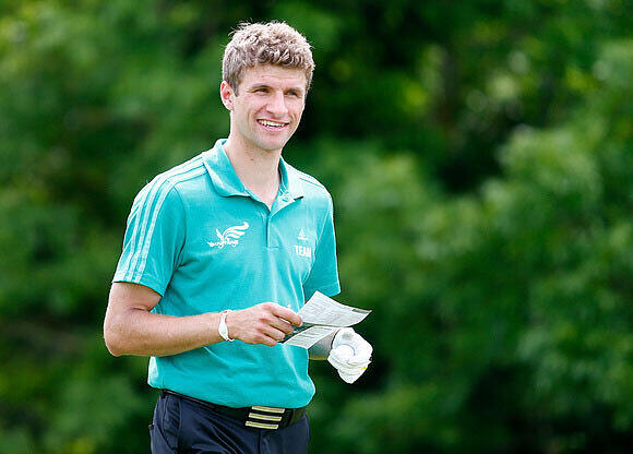 Bilder: Golf-Gaudi mit Müller und Lahm